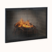 Stiletto Masonry Fireplace Glass Door — studio