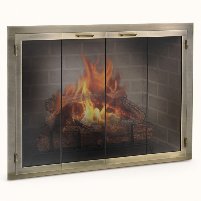 Legend Masonry Fireplace Glass Door — studio