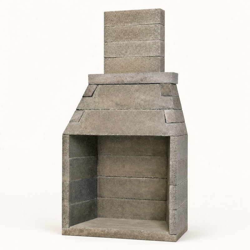 Pre-Engineered Masonry Wood Burning Outdoor Fireplace - 30" — studio