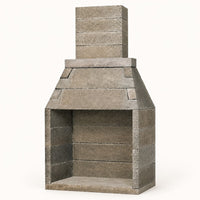Pre-Engineered Masonry Wood Burning Outdoor Fireplace - 42" — studio