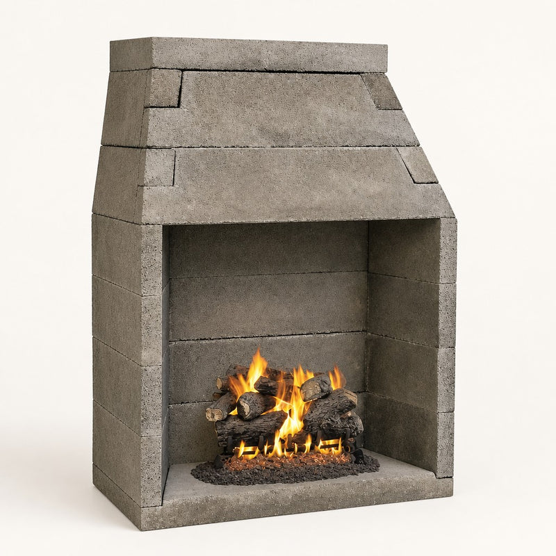 FireRock B-Vent Fireplace - 30" — studio