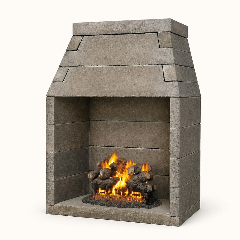 FireRock B-Vent Fireplace - 42" — studio