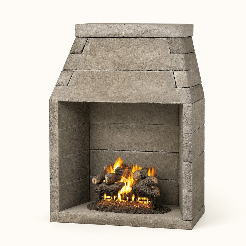 FireRock B-Vent Fireplace - 48" — studio
