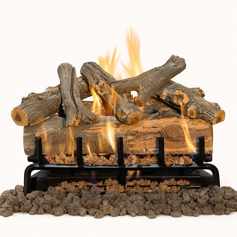 Grand Canyon Arizona Juniper See-Through Vented Gas Log Set — studio