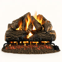 Peterson Real Fyre Charred Oak Vented Gas Log Set — studio