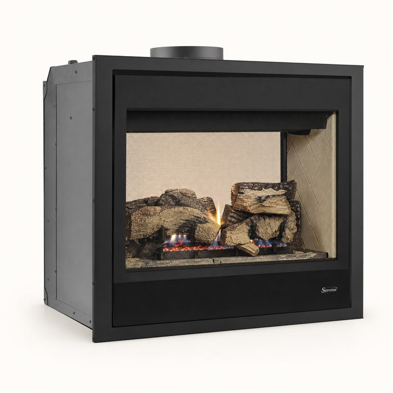 Superior DRT40ST Direct Vent See Through Gas Fireplace — studio