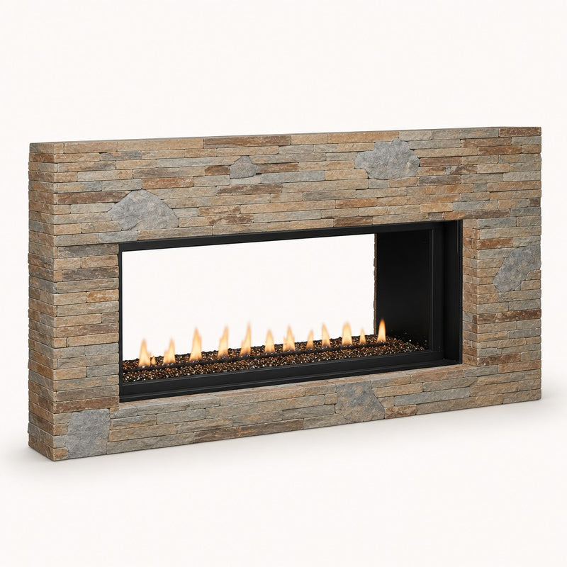 Superior VRL4543 Ventless See Through Linear Gas Fireplace - 43" — studio