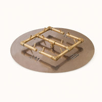 120,000 BTU Round Match Lit Crossfire Burner System - 24" — studio