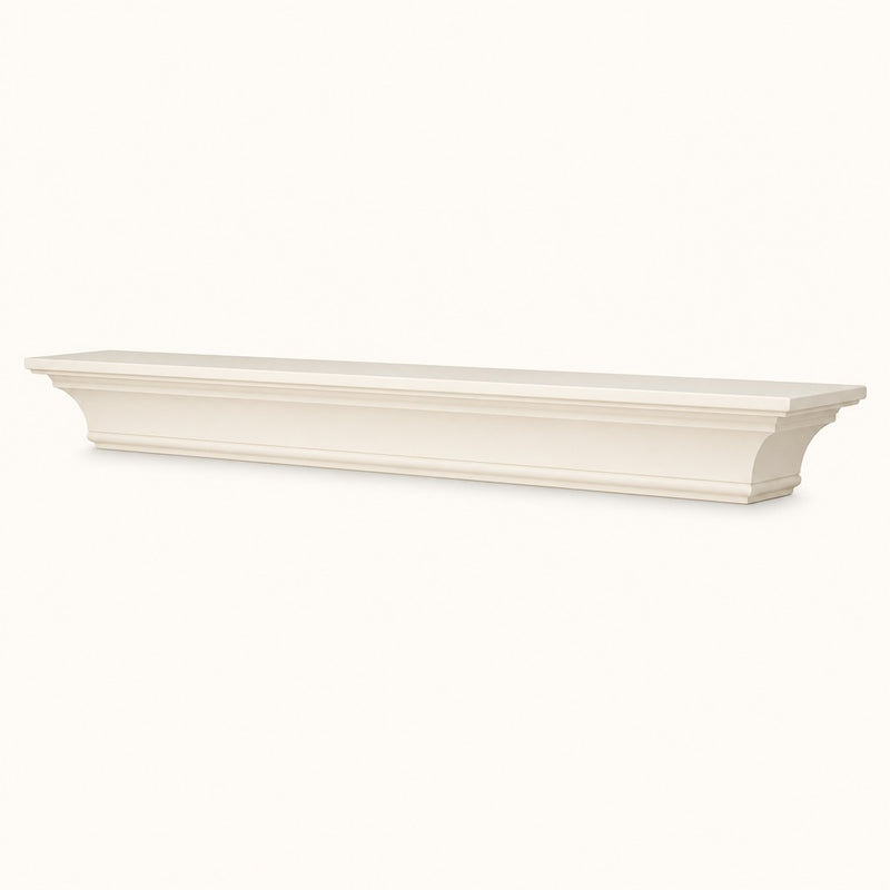Pearl Crestwood White Fireplace Mantel Shelf — studio