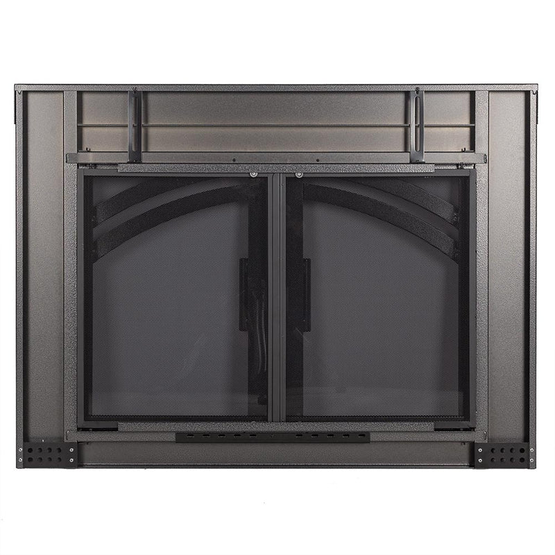 Alexander Natural Iron Masonry Fireplace Door | Standard Sizes - ExceptionalFire