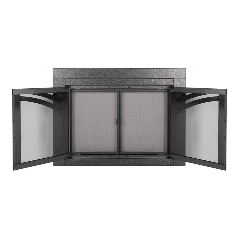 Alexander Natural Iron Masonry Fireplace Door | Standard Sizes - ExceptionalFire