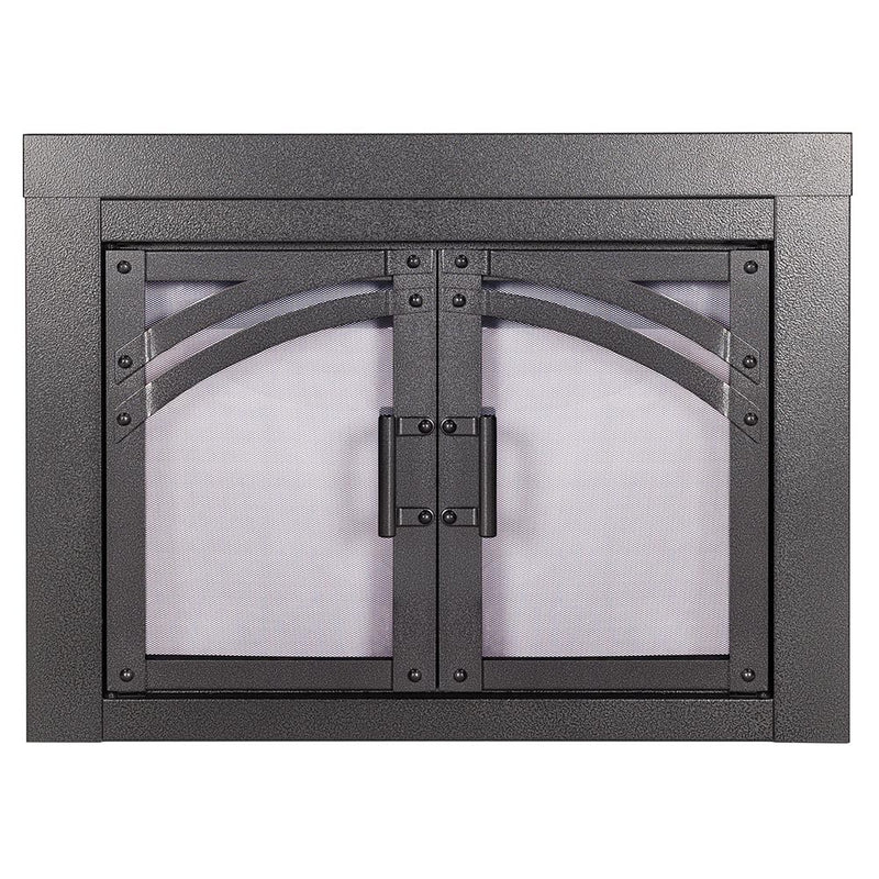 Alexander Natural Iron Masonry Fireplace Door | Standard Sizes - ExceptionalFire