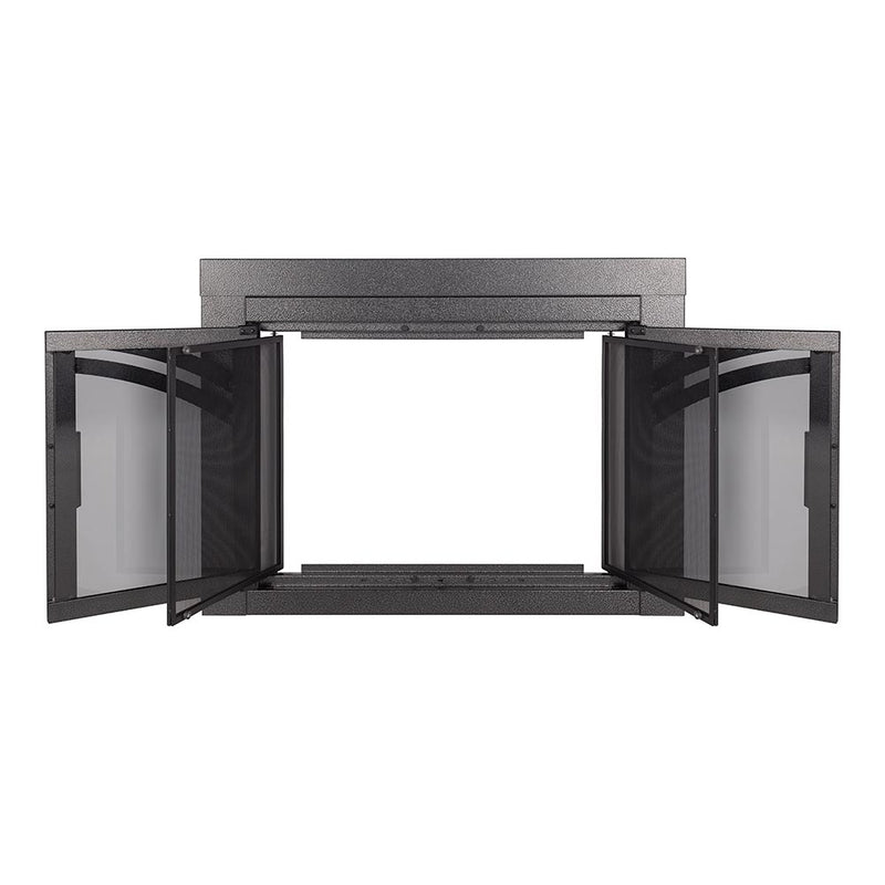 Alexander Natural Iron Masonry Fireplace Door | Standard Sizes - ExceptionalFire