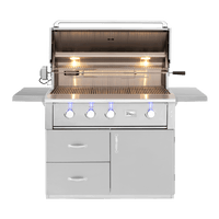 Alturi 42" Freestanding Grill — open view