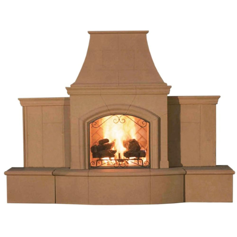 American Fyre Designs Grand Phoenix 87" Vent-Free Outdoor Gas Fireplace