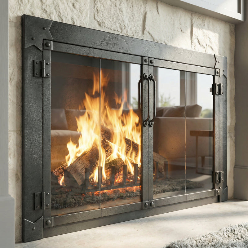 Milwaukee Forged Iron - Masonry & Prefab Fireplace Glass Doors | Custom