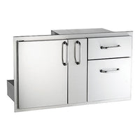 American Outdoor Grill 36-Inch Access Door with Platter Storage and Double Drawer Combo