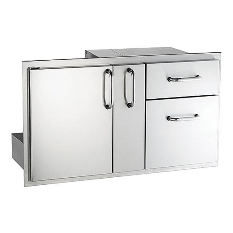 American Outdoor Grill 36-Inch Access Door with Platter Storage and Double Drawer Combo