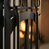 Fireplace Tool Set by Design Specialties Madrid – 3/16” Laser-Cut Steel, 21 Finish Colors