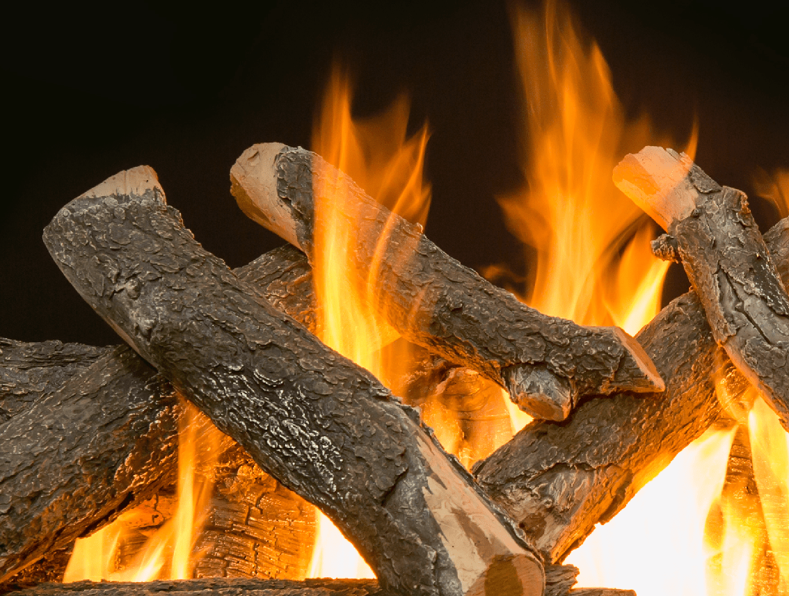 Arizona Weathered Oak Charred Vented Gas Log Set - Grand Canyon - ExceptionalFire