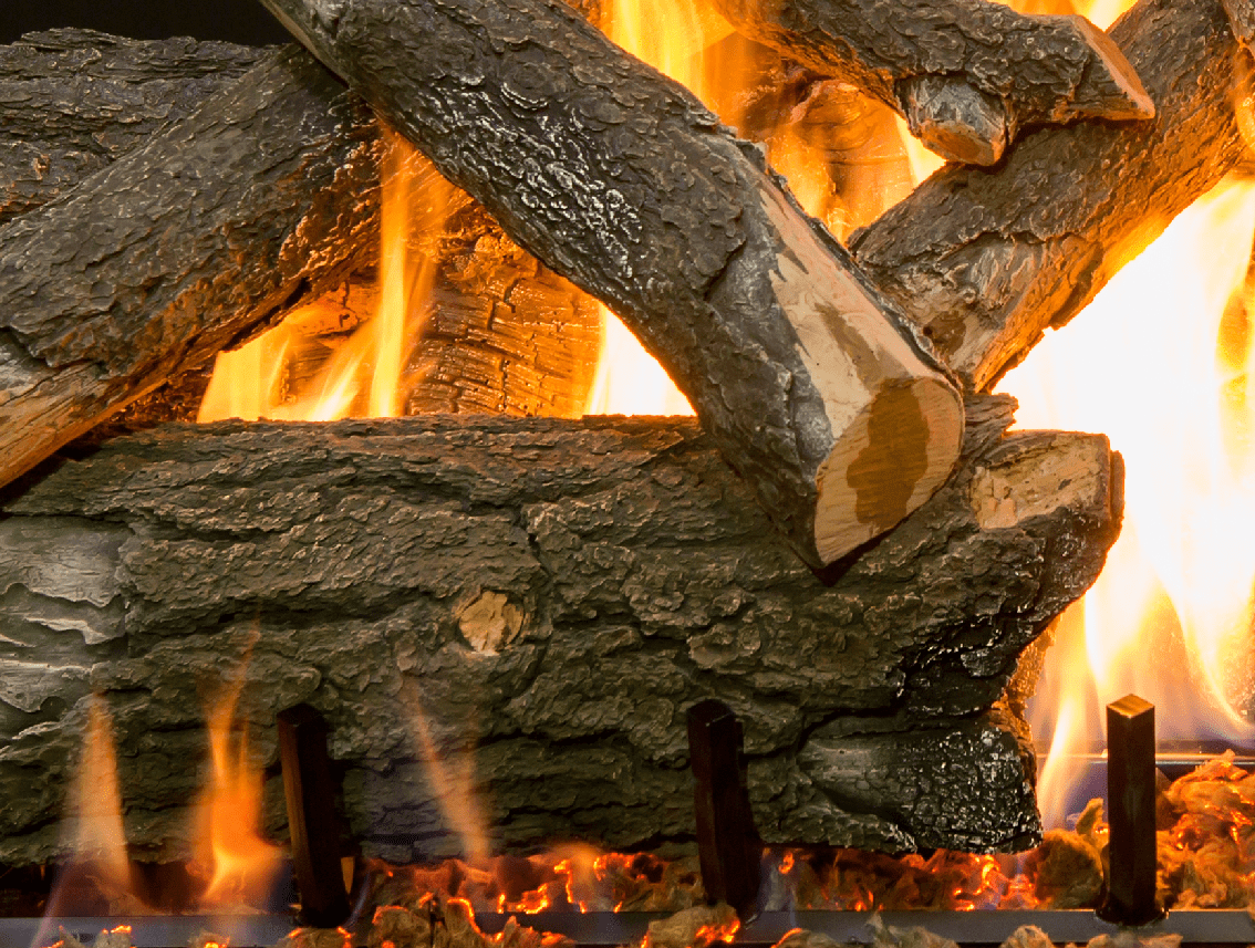 Arizona Weathered Oak Charred Vented Gas Log Set - Grand Canyon - ExceptionalFire