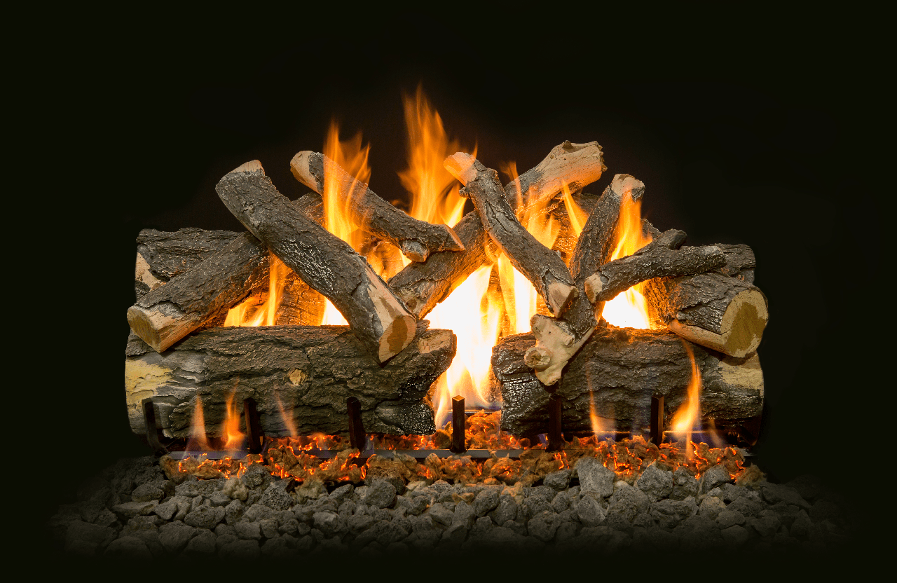 Arizona Weathered Oak Charred Vented Gas Log Set - Grand Canyon - ExceptionalFire