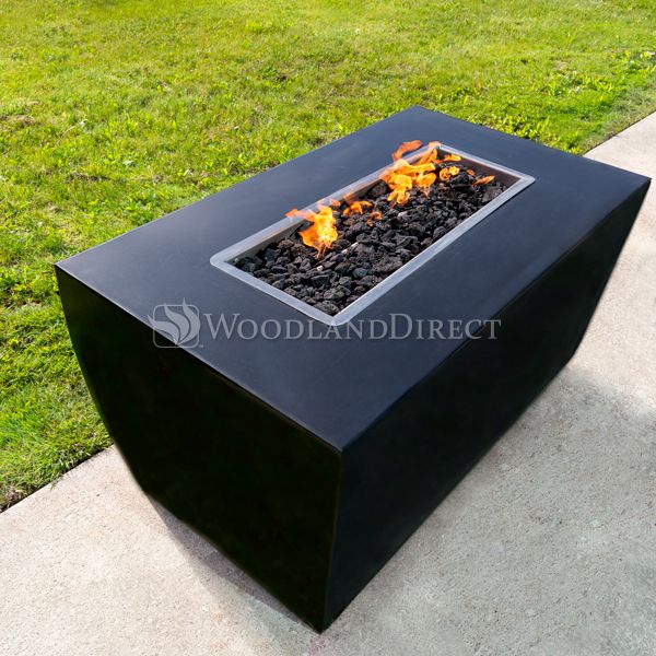 Avalon Linear Powder Coat Steel Fire Pit - ExceptionalFire