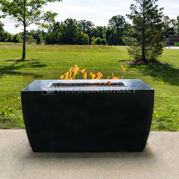 Avalon Linear Powder Coat Steel Fire Pit - ExceptionalFire