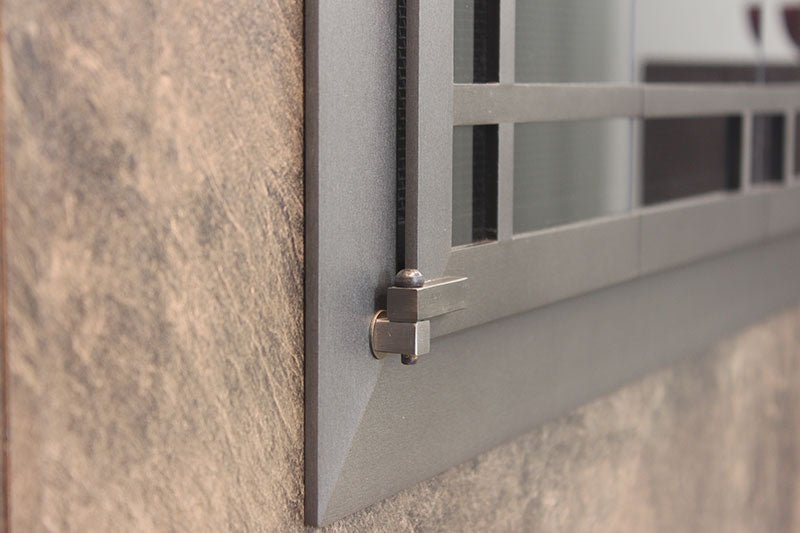 Bar Iron - Arch Masonry Steel Fireplace Glass Doors - ExceptionalFire