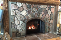 Bar Iron - Arch Masonry Steel Fireplace Glass Doors - ExceptionalFire