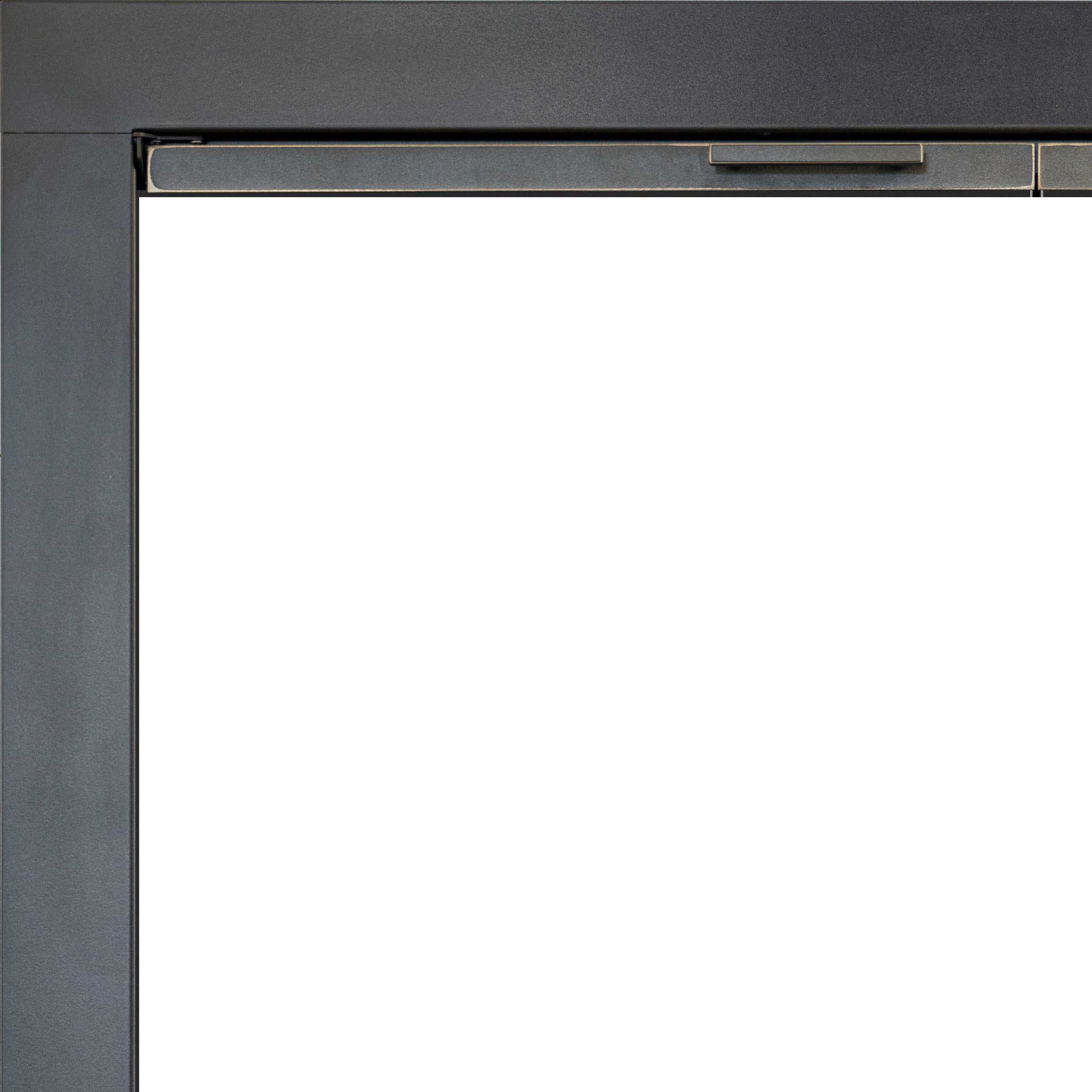 Belmont - Custom Masonry Fireplace Glass Doors by Stoll Industries - ExceptionalFire