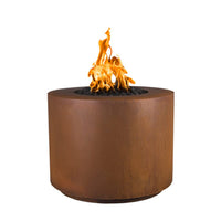Beverly Corten Fire Pit 30 inch natural gas match lit outdoor fire feature