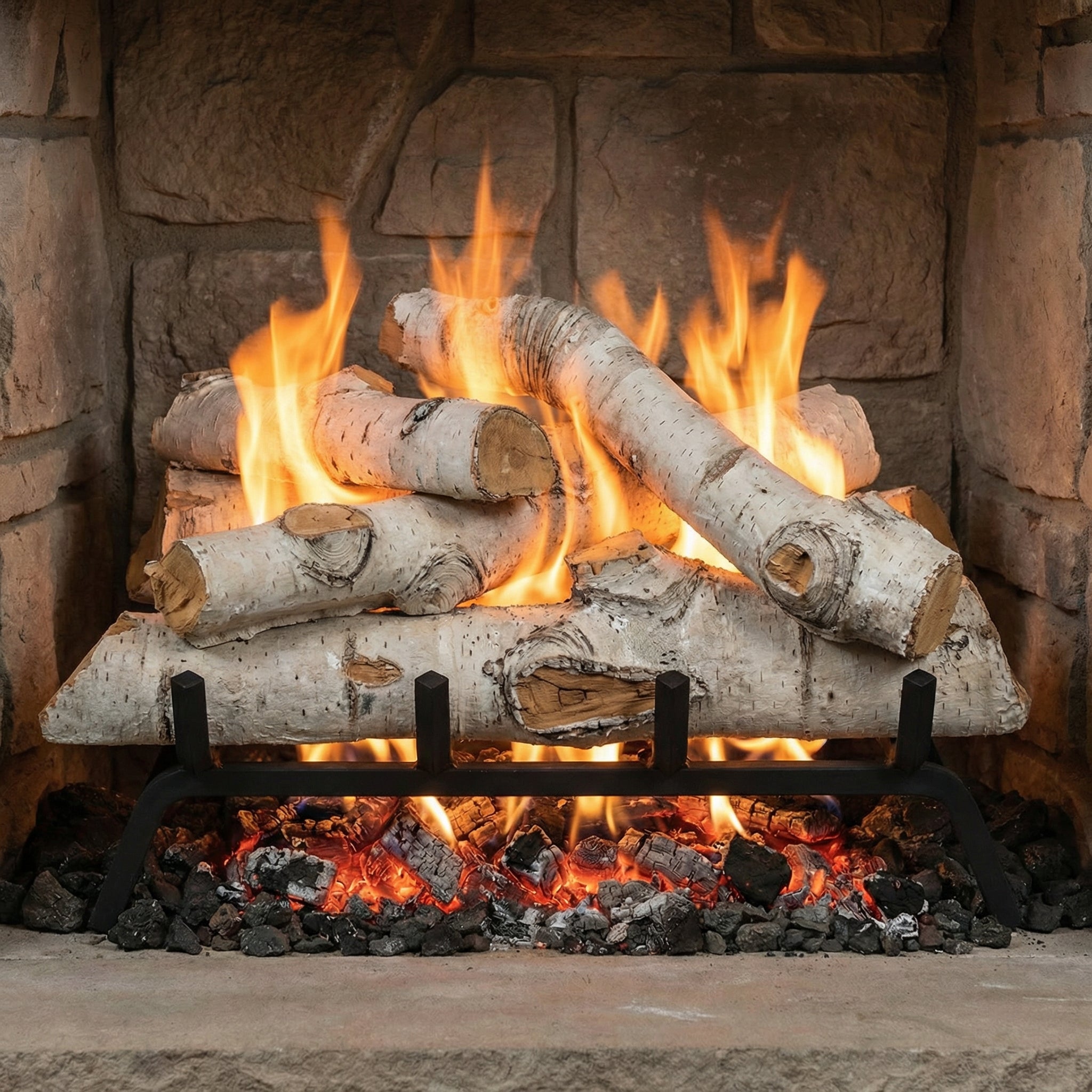 15" Sierra Birch Gas Log Set | Formation Creation