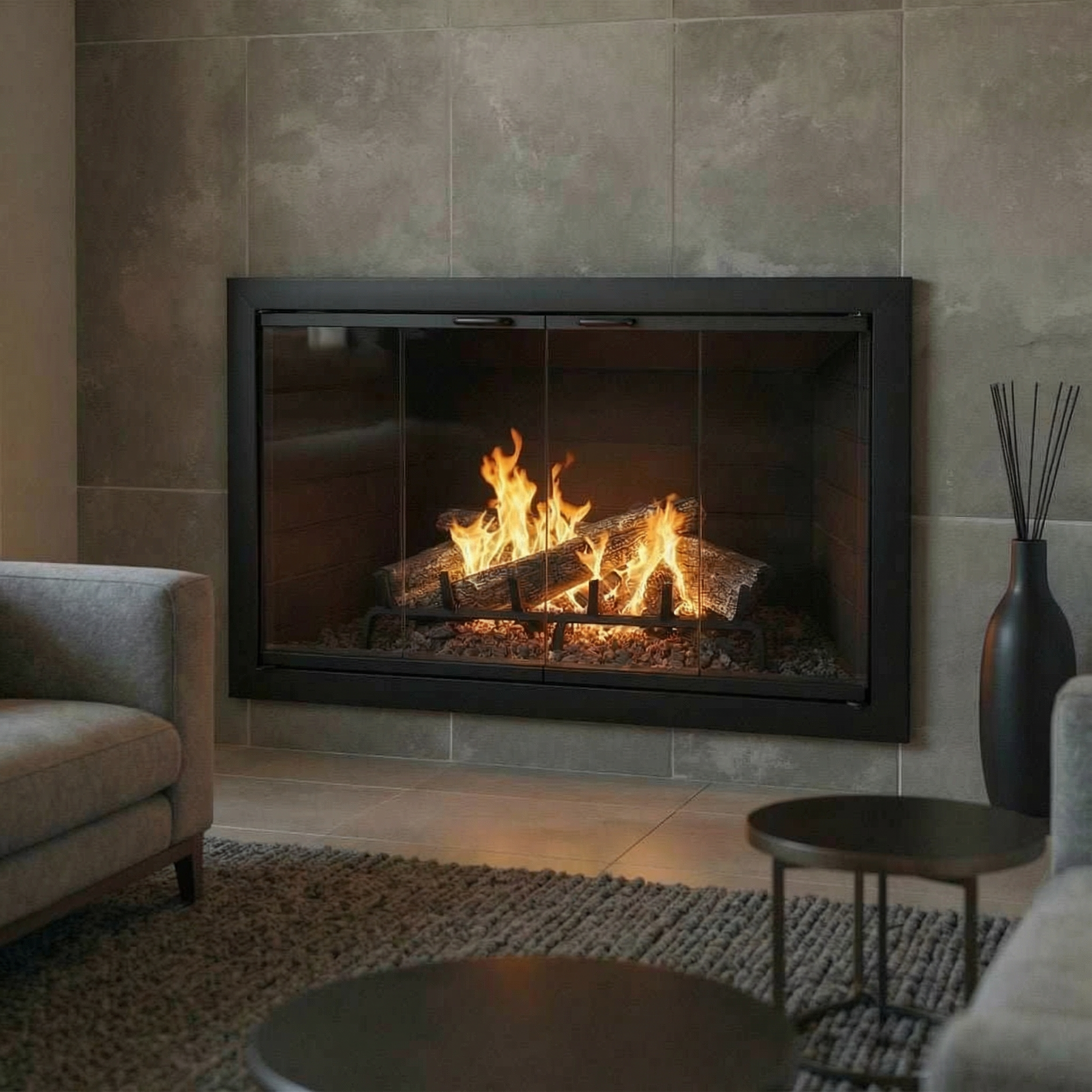 Brookfield - Masonry & Prefab Fireplace Glass Doors