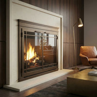 Mantel - Masonry & Prefab Fireplace Glass Doors | Custom