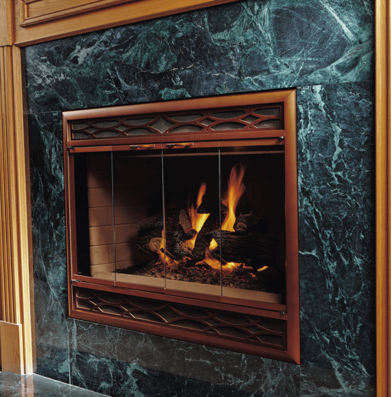 Brookfield Deluxe - Magnetic Prefab Fireplace Glass Doors - ExceptionalFire