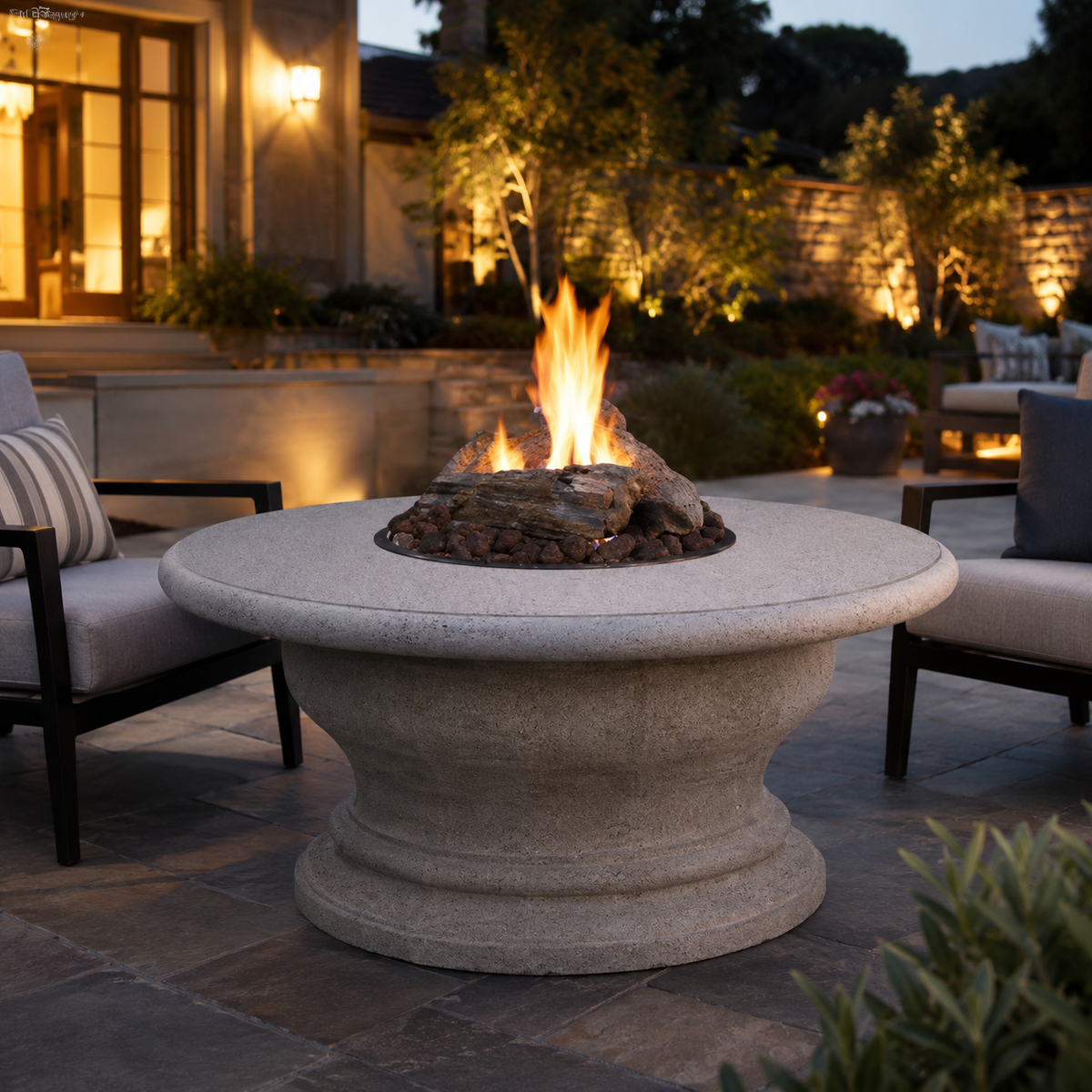 Inverted Gas Fire Pit Table - 48