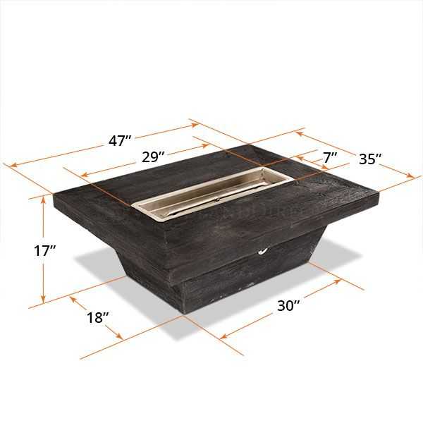 Carson Gas Fire Pit Table - Low Profile - ExceptionalFire