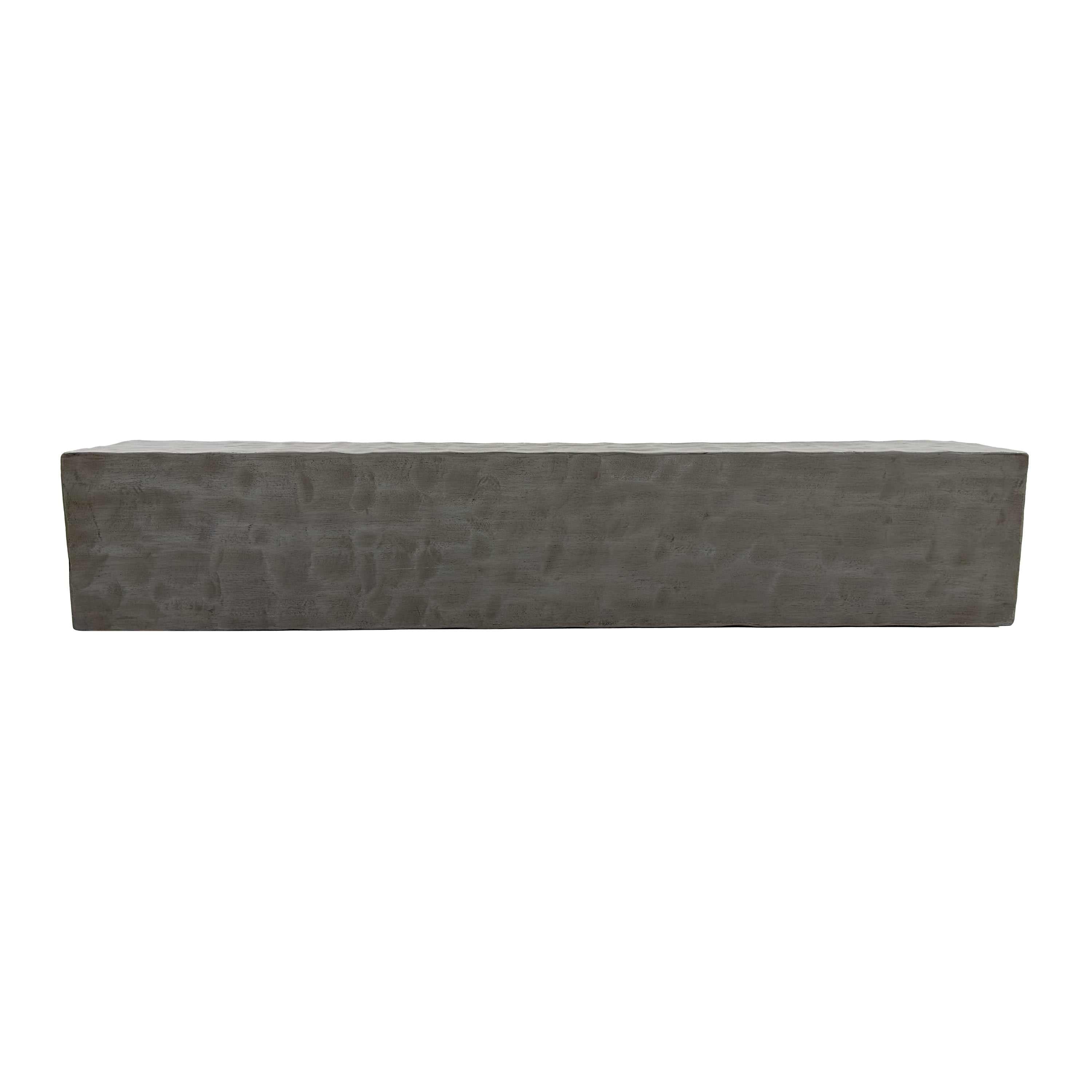 Chiseled - Non-Combustible Concrete Mantel Shelves By Design Specialties - Clearance - ExceptionalFire