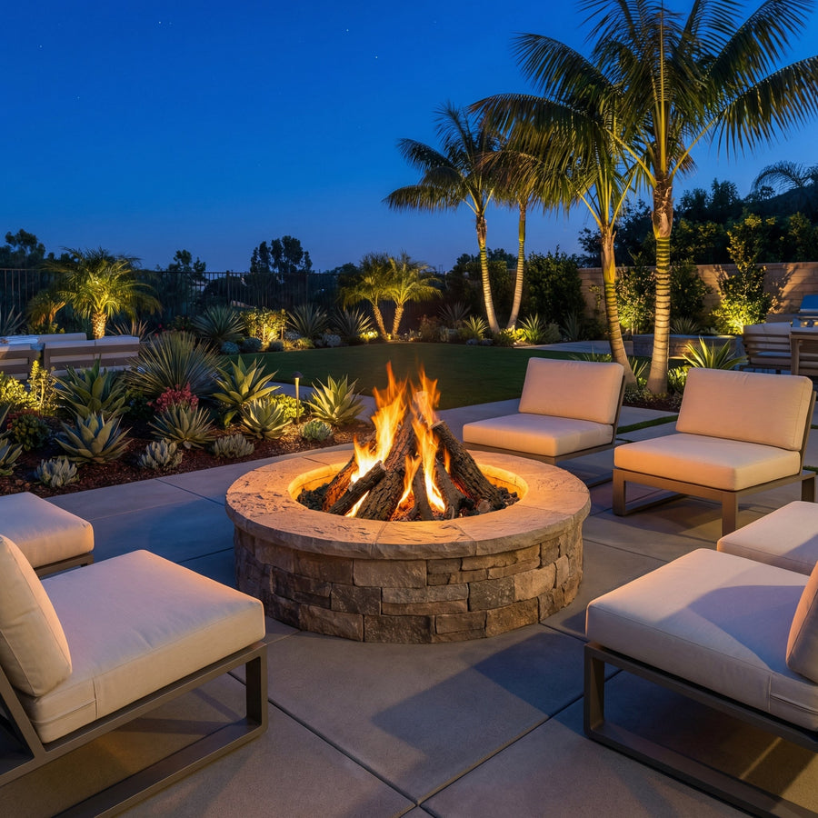 Fire Pit Gas Log Set