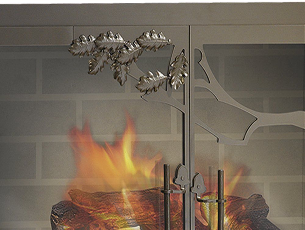 Oak Tree - Masonry & Prefab Fireplace Glass Doors