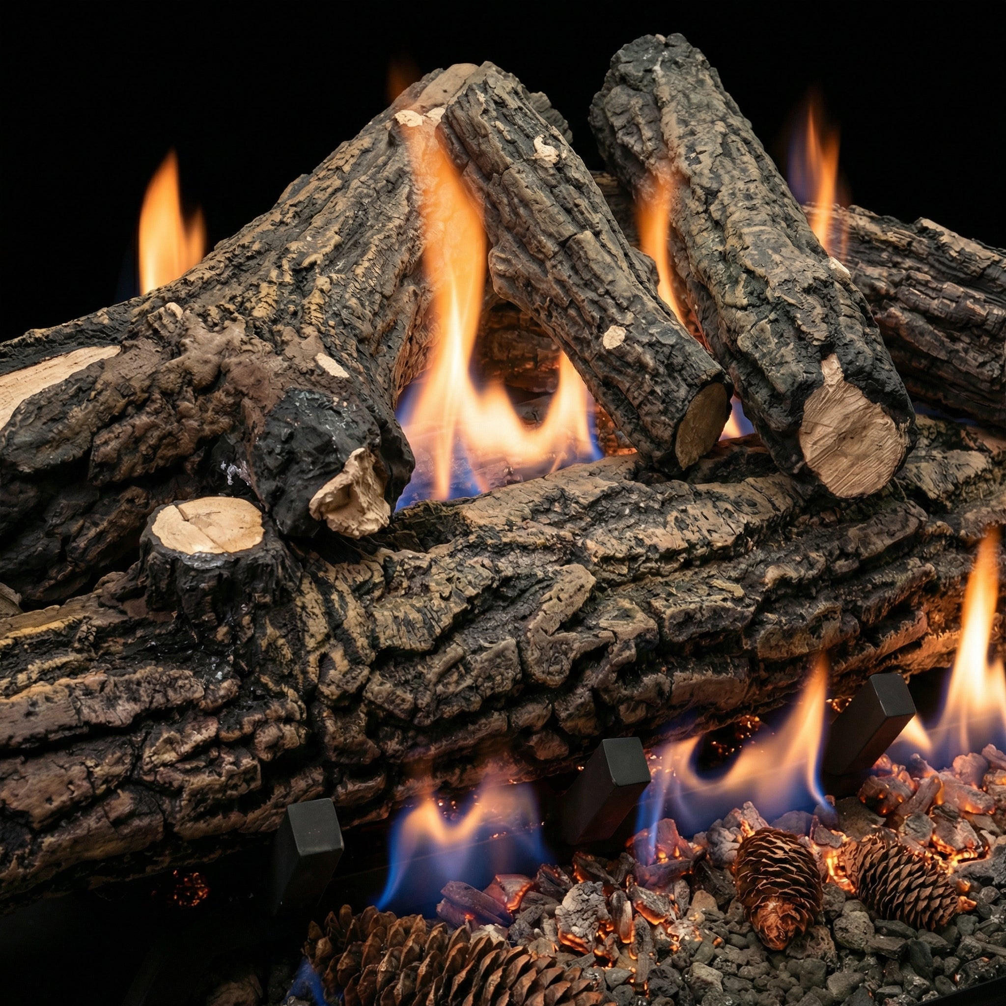 24" Country Oak Deluxe Gas Log Set | Formation Creation