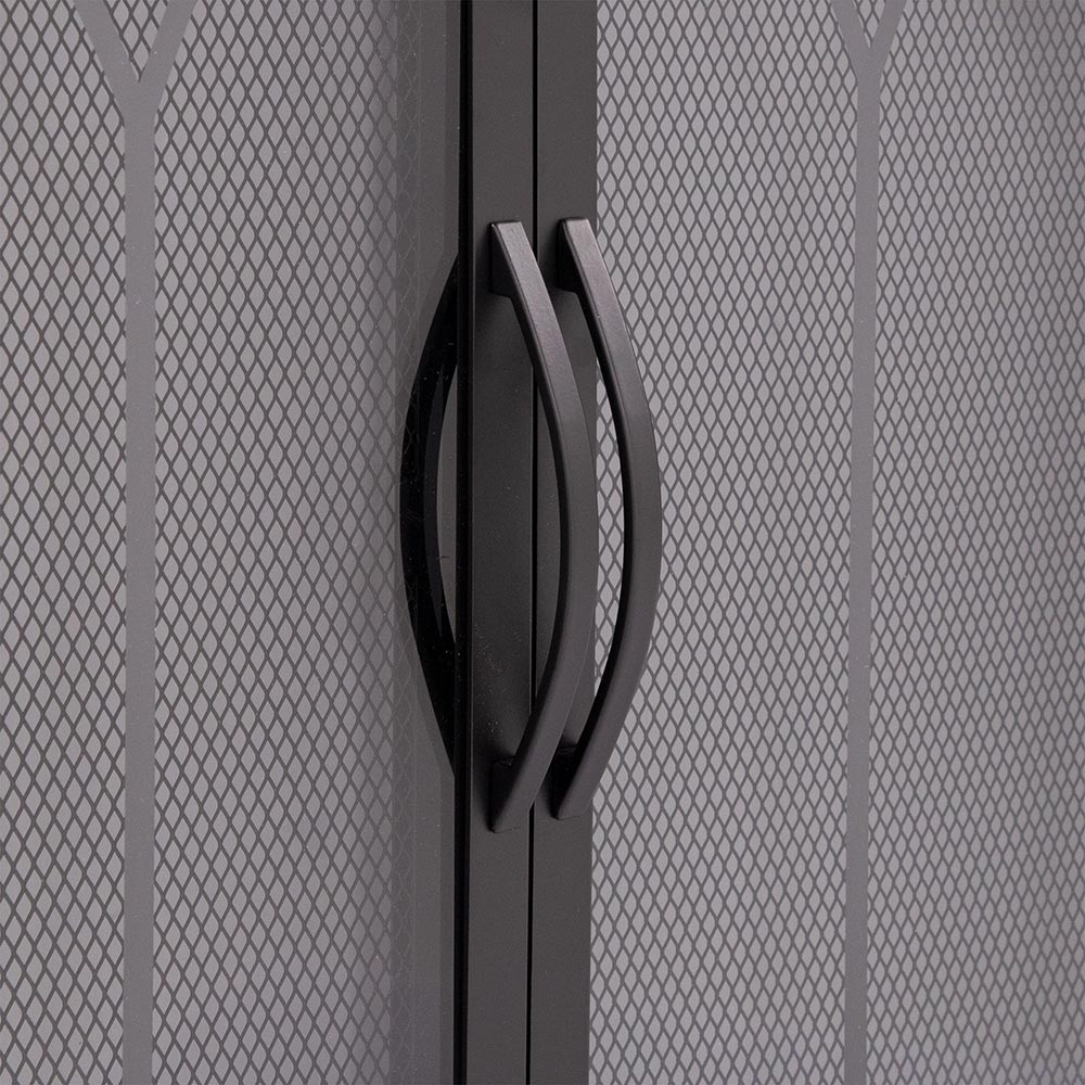 Colt Flat Black Masonry Fireplace Door | Standard Sizes - ExceptionalFire