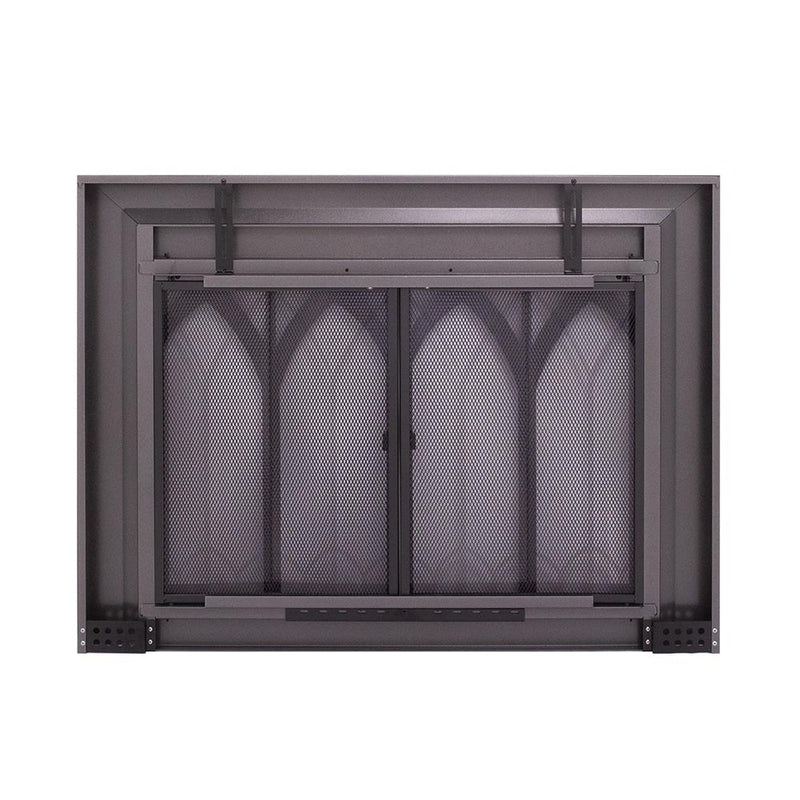Colt Gun Metal Masonry Fireplace Door | Standard Sizes - ExceptionalFire