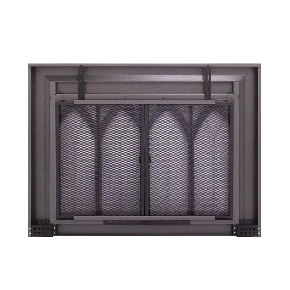 Colt Gun Metal Masonry Fireplace Door | Standard Sizes - ExceptionalFire