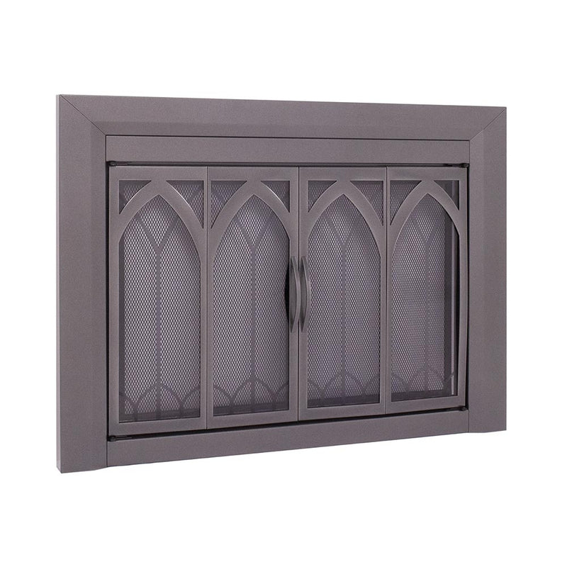 Colt Gun Metal Masonry Fireplace Door | Standard Sizes - ExceptionalFire