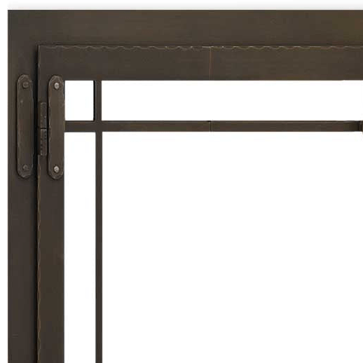 Craftsman - Masonry & Prefab Fireplace Glass Doors - ExceptionalFire