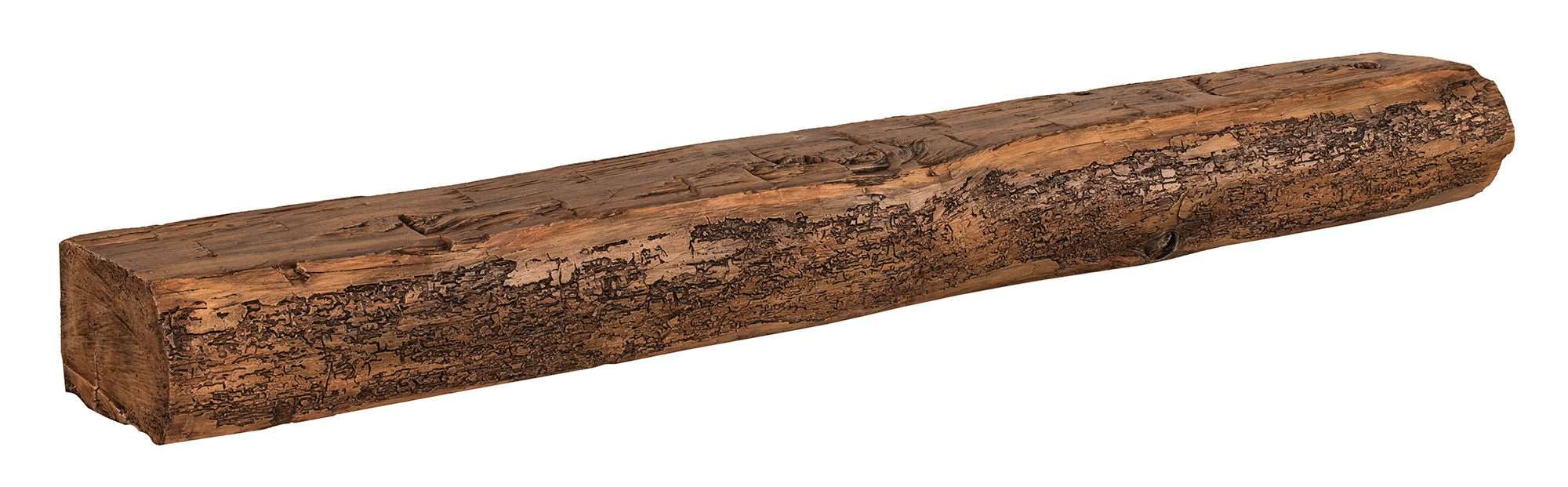 Cumberland Live Edge Non-Combustible Mantel Shelf Fieldstone Finish - ExceptionalFire