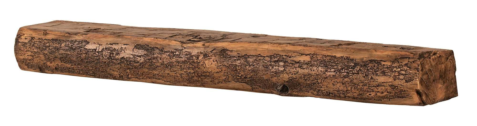 Cumberland Live Edge Non-Combustible Mantel Shelf Fieldstone Finish - ExceptionalFire