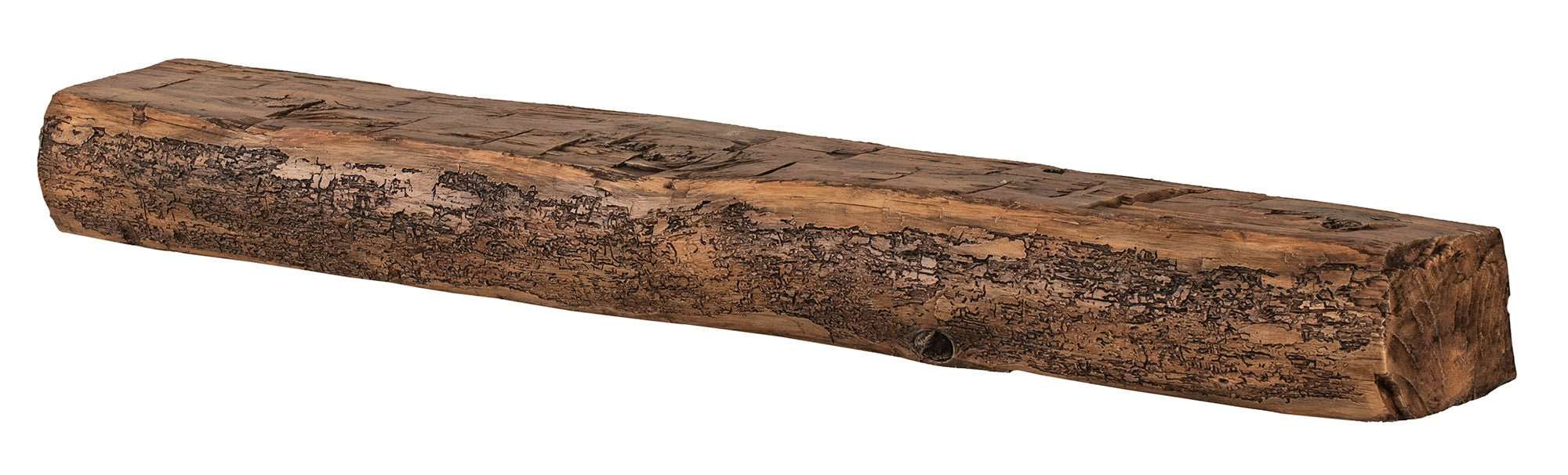 Cumberland Live Edge Non-Combustible Mantel Shelf Fieldstone Finish - ExceptionalFire
